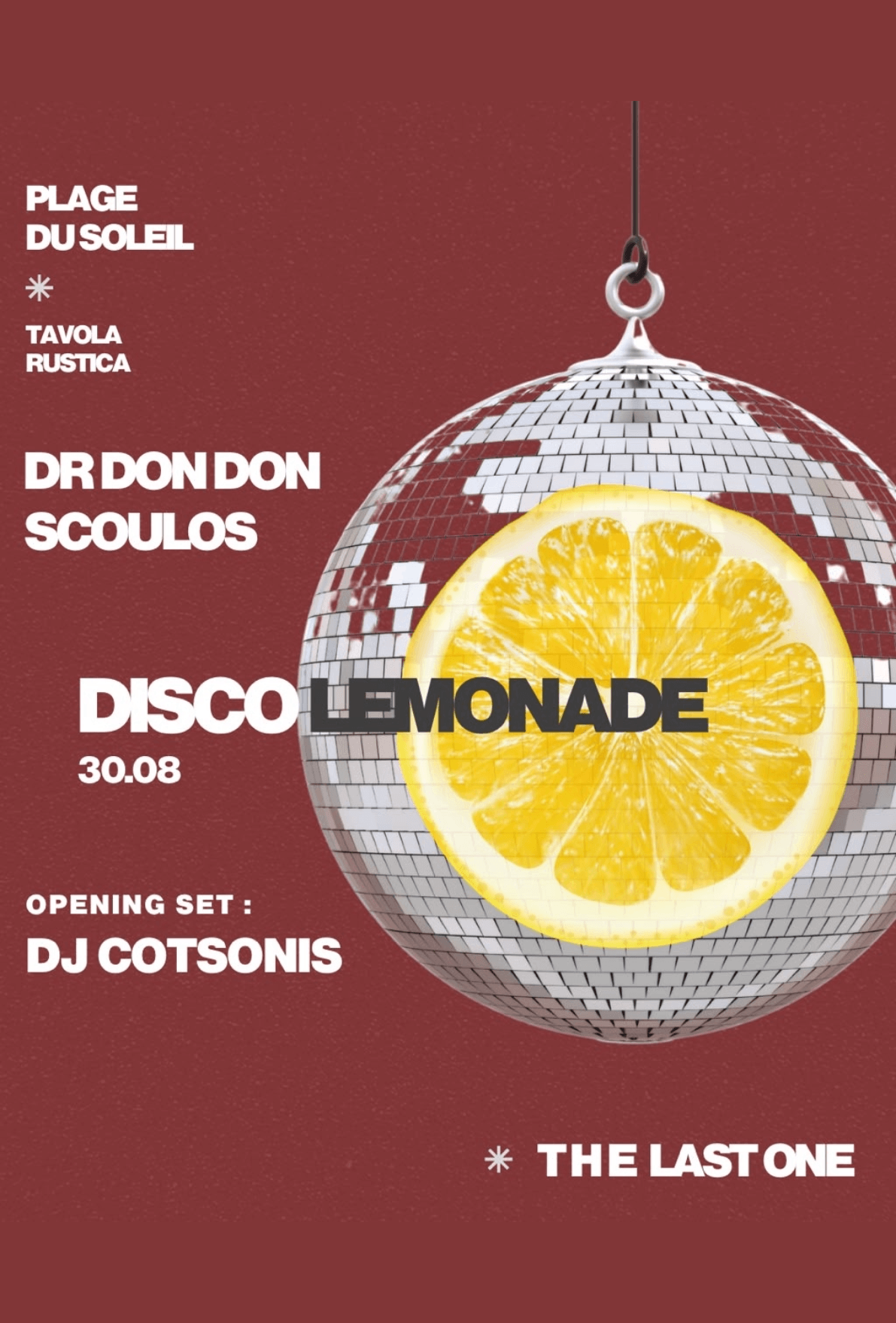 Disco Lemonade — Dr. Don Don Scoulos